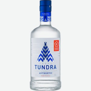 Водка TUNDRA Authentic водка крайнего севера алк.40%, Россия, 0.5 L