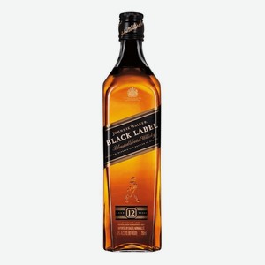 Виски Johnnie Walker Black Label 700мл, 12 лет, 40%, Шотландия