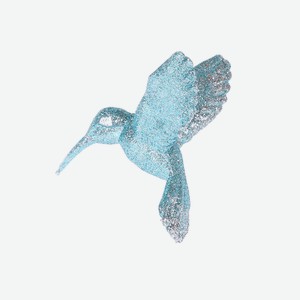 Подвеска ChristmasDeLux птица голубая, 11.5см Китай