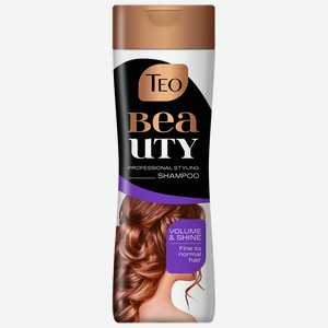 Шампунь Teo Beauty Volume & Shine Объем и Блеск для тонких и нормальных волос, 350 мл, Болгария