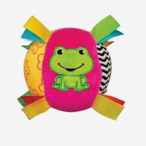 Мягкая игрушка Азбукварик Люленьки «Мячик Песенка» со звуком розовая