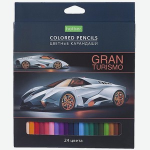 Карандаши цветные Hatber «Gran Turismo» 24 цвета