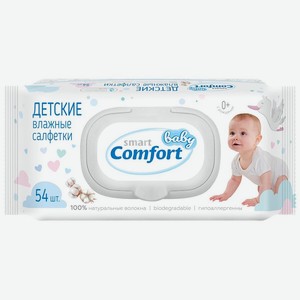 Влажные салфетки Smart Comfort Baby детские 54 шт.