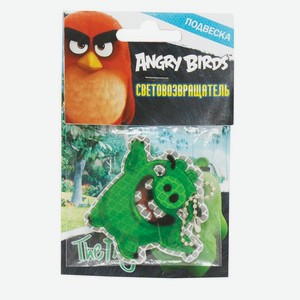 Светоотражатель Angry Birds, зеленый