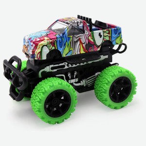 Машинка инерционная Funky Toys «Пикап» с зелеными колесами