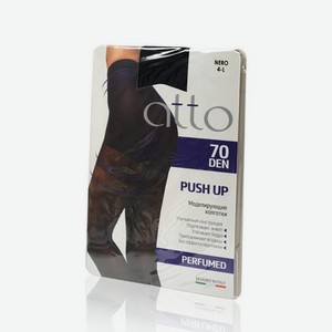Женские моделирующие колготки Atto Push Up 70den Nero 4 размер