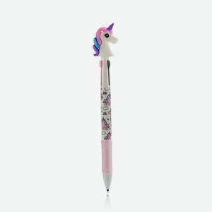 Шариковая ручка УРРА трехцветная   Единорог  