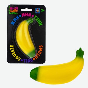 Игрушка жмяка 1Toy Крутой замес «Банан» 12 см