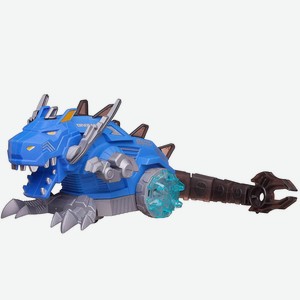 Робот Junfa Динозавр огнедышащий с паром синий движение звук свет