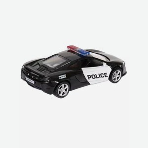 Машинка Lansi Police металл 1:32, черно/белая