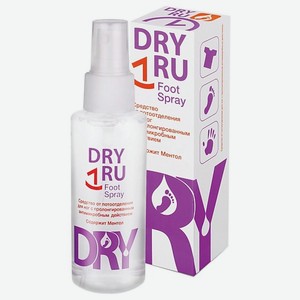 DRY RU Средство от потоотделения для ног с пролонгированным действием Foot Spray 100