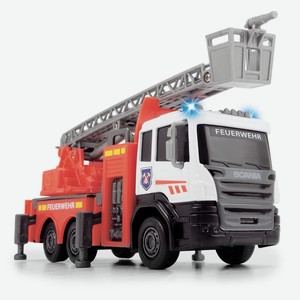 Пожарная машинка Dickie Toys «Scania die-cast» со светом и звуком 17 см