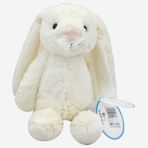 Мягкая игрушка Huggeland «Белый кролик» 23 см