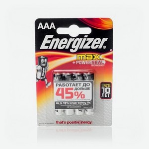 Батарейки Energizer Max Е92/ААА 4шт