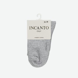 Женские однотонные носки INCANTO IBD733003 Grigio Chiaro р.36-38