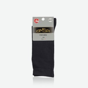 Мужские носки Omsa Eco трикотажные , 401 , Grigio Scuro , р.45-47