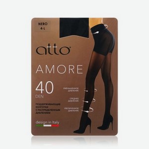 Женские поддерживающие колготки Atto Amore 40den Nero 4 размер