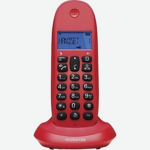 Радиотелефон Motorola C1001LB+, красный [107c1001cereza]