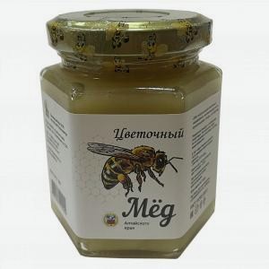 Мед натуральный ПЧЕЛА АЯ цветочный, ст/б, 250г