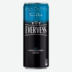 Напиток Evervess Тоник Итальянский Аперо Газ. Ж/б. 0,33л, 0,33