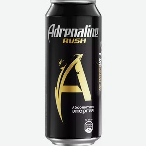 Энергетический напиток ADRENALINE RUSH Ж/Б. 0,449Л, 0,449