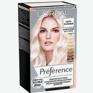 Краска для волос L Oreal Preference 950 Ультра платиновый, 242г