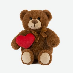Мягкая игрушка Maxitoys «Медвежонок Миша с сердечком», 22 см