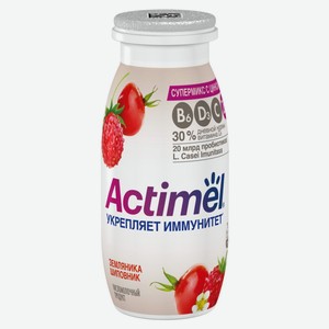 Йогурт питьевой Actimel Земляника шиповник 1.5% 95г