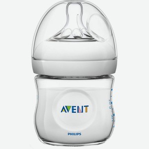 Бутылочка для кормления Philips AVENT «Natural» с силиконовой соской 0+, 125 мл., 2 шт.