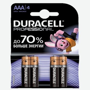 Батарейки Duracell Professional ААА 4 шт.