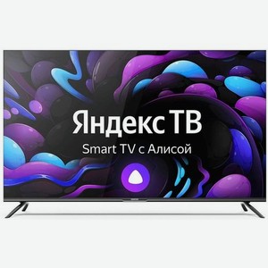 75  Телевизор CENTEK CT-8575, 4K Ultra HD, черный, СМАРТ ТВ, Яндекс.ТВ