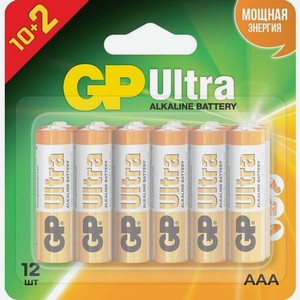AA Батарейка GP Ultra 15AU-2CR12, 12 шт.