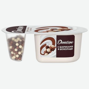 Йогурт Данон Даниссимо Фантазия хрустящия шарики в шоколаде 105 г