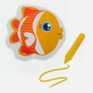 Игрушка для ванны «Рыбка» с пищалкой и водным карандашом