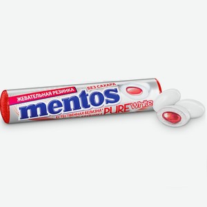 Жевательная резинка Mentos «Pure White» со вкусом клубники 15,5 г