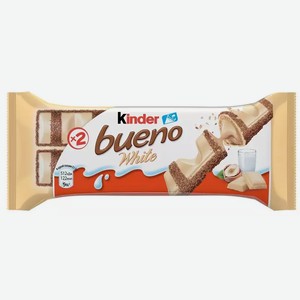 Вафли Ferrero Kinder Bueno В Белом Шоколаде 39г