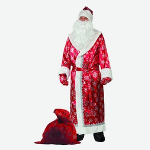 Костюм для взрослых Батик Дед Мороз сатиновый Россия