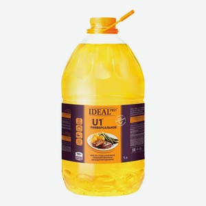 Подсолнечное масло Ideal Pto U1 рафинированное 5 л