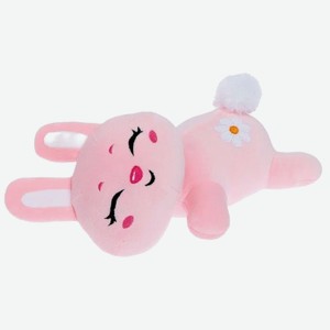 Мягкая игрушка СмолТойс  Зайчонок Дрёма , розовый, 40 см
