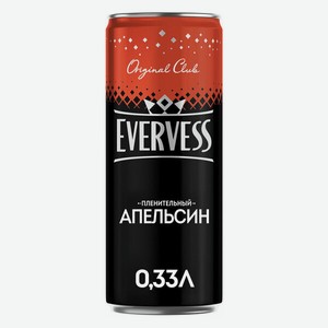Напиток газированный Evervess Апельсин 330 мл