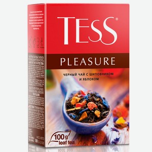 Чай черный Tess Pleasure с шиповником и яблоком 100 г