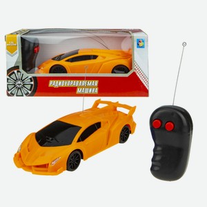 Игрушка транспортная на радиоуправлении 1Toy «Спортавто» электромеханическая, оранжевая
