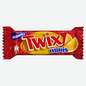 Конфеты шоколадные TWIX minis апельсин, вес цена за 100 г
