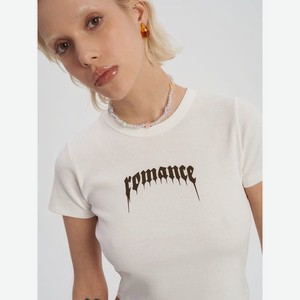 Облегающая футболка с надписью romanve