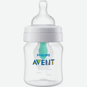 Бутылочка Philips Avent «Anti-colic» с клапаном и силиконовой соской Airfree с рождения 125 мл