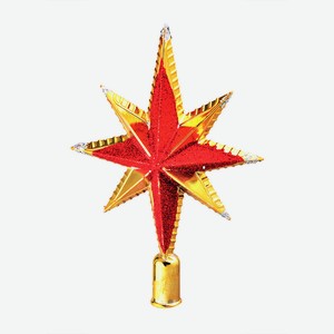 Елочное украшение Santa s World: верхушка для елки  Звезда  15 см красная , HV1501-198/30S01