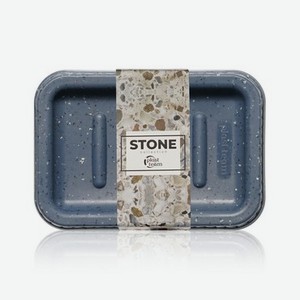 Мыльница Plast Team Stone темный камень 130х90х30мм