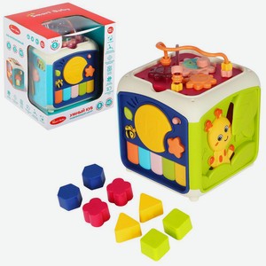 ТМ  Smart Baby  Развивающая игрушка  Умный куб  цвет синий, 45 звуков и мелодий