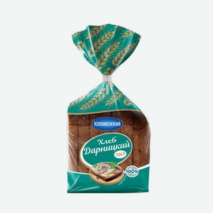 Хлеб Коломенское Дарницкий формовой в упаковке 350 г