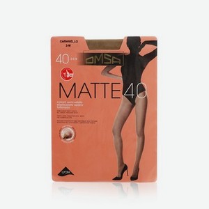 Женские матовые колготки без шортиков Omsa Matte 40den Caramello 3 размер